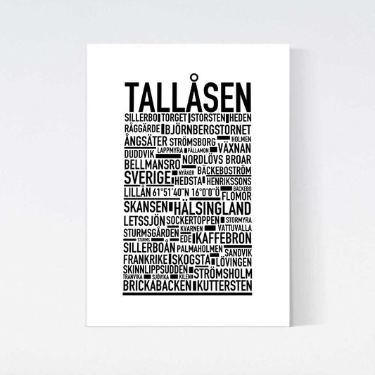 Tallåsen Text Poster