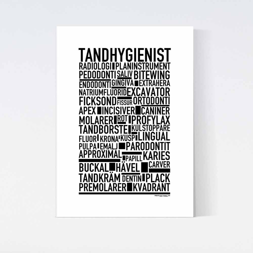 Tandhygienist Text Poster