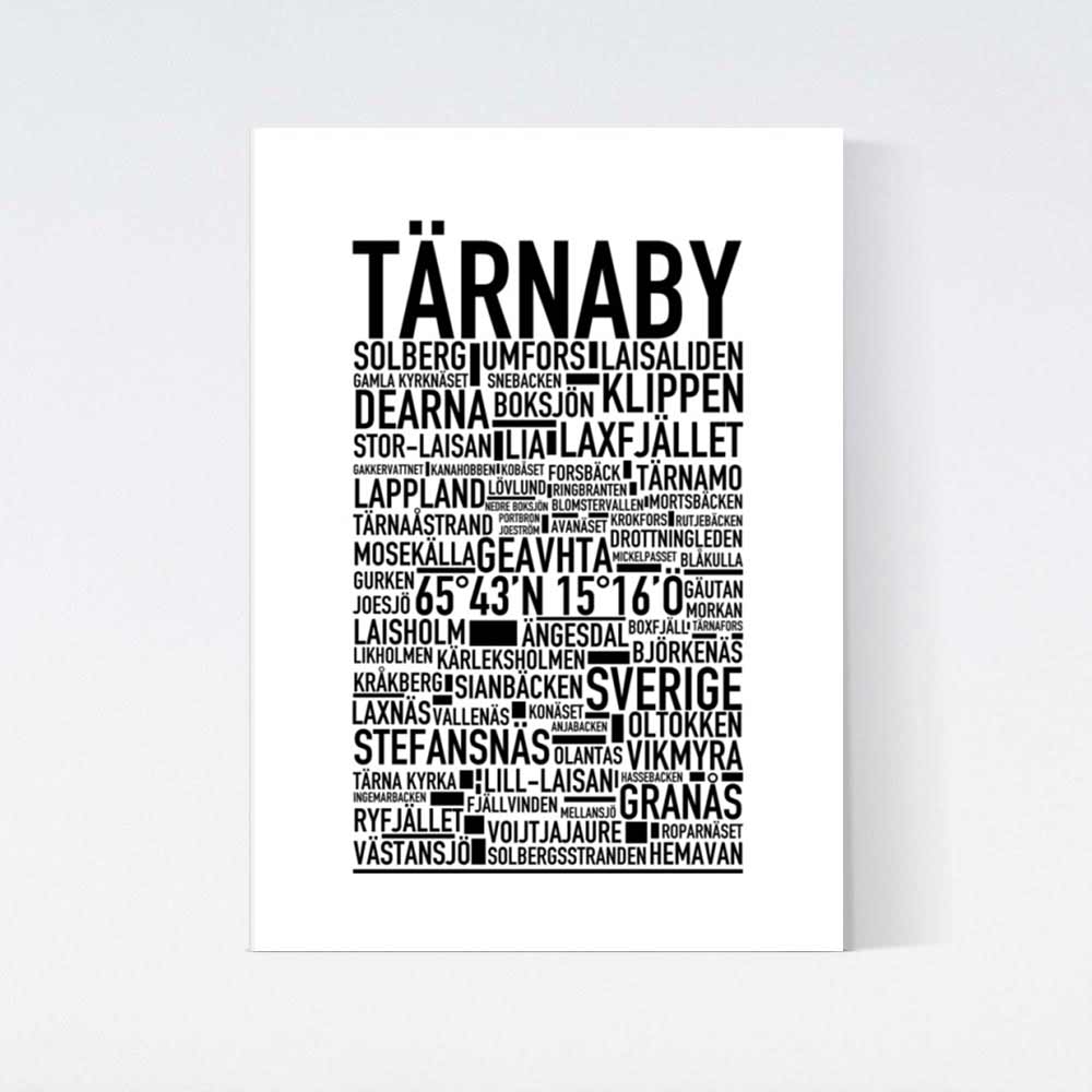 Tärnaby Text Poster