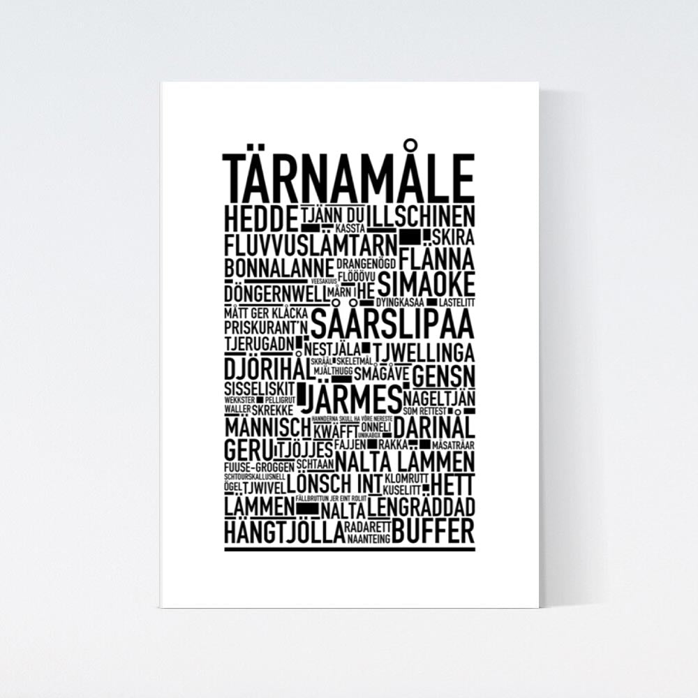Tärnamåle Dialekt Text Poster