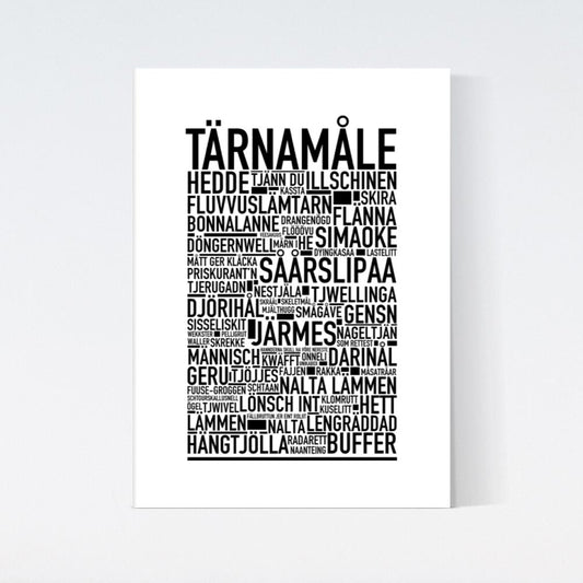 Tärnamåle Dialekt Text Poster