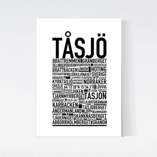 Tåsjö Text Poster