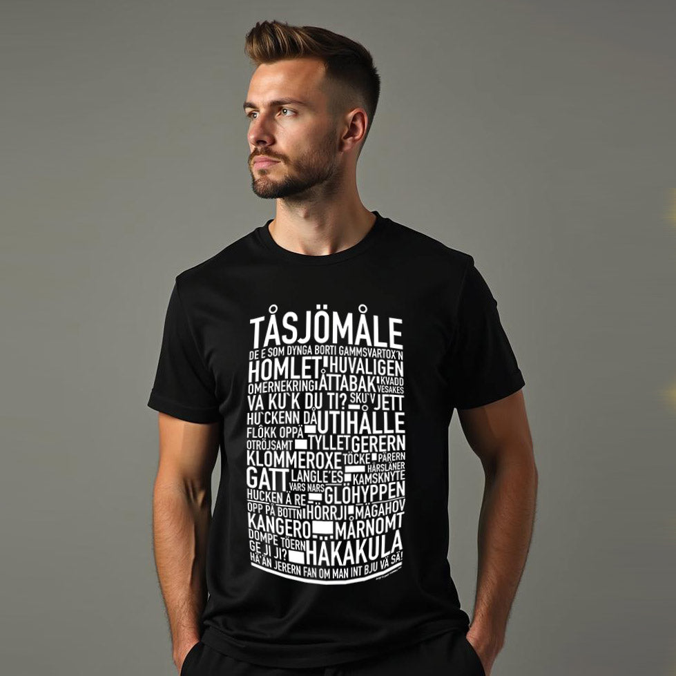 Tåsjömåle Dialekt Text T-shirt