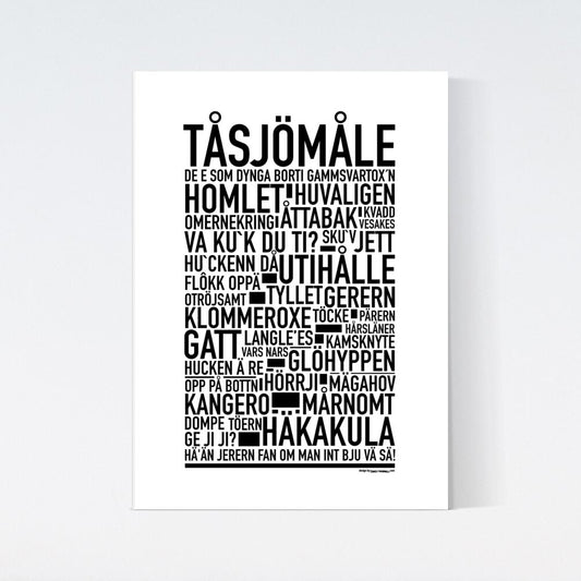 Tåsjömåle Dialekt Text Poster