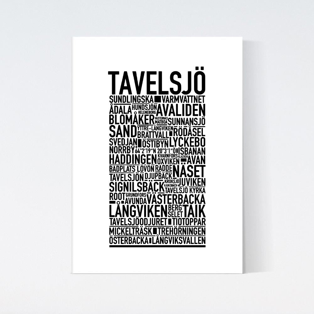 Tavelsjö Text Poster