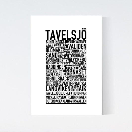 Tavelsjö Text Poster