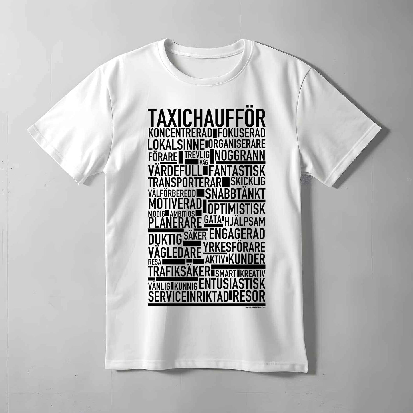 Taxichaufför Text T-shirt