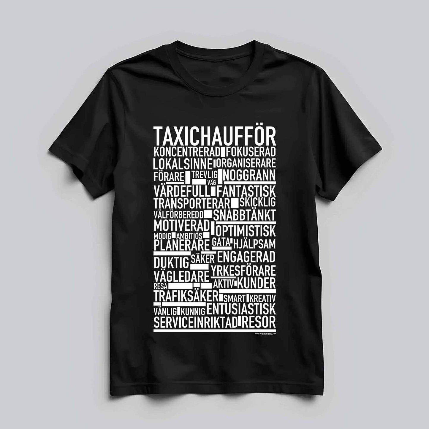 Taxichaufför Text T-shirt