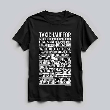 Taxichaufför Text T-shirt