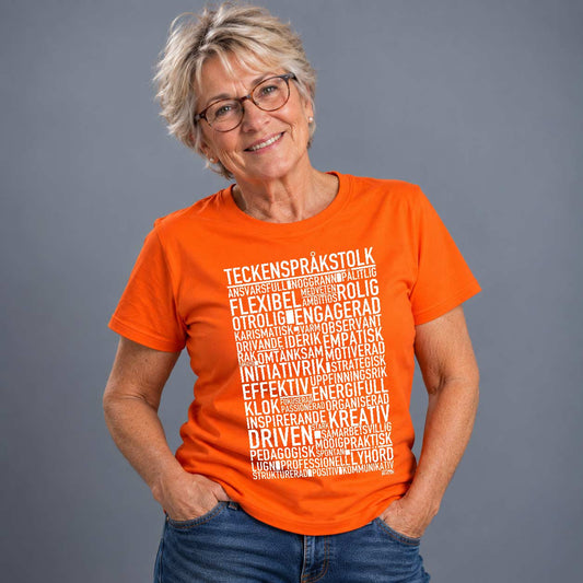Teckenspråkstolk Text T-shirt