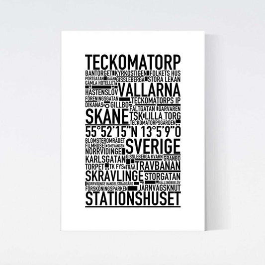 Teckomatorp Text Poster