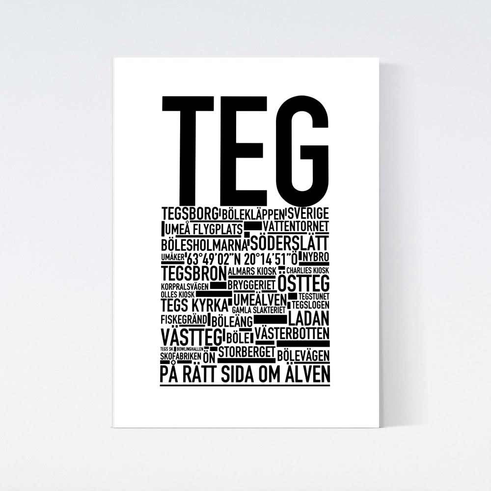 Teg Text Poster