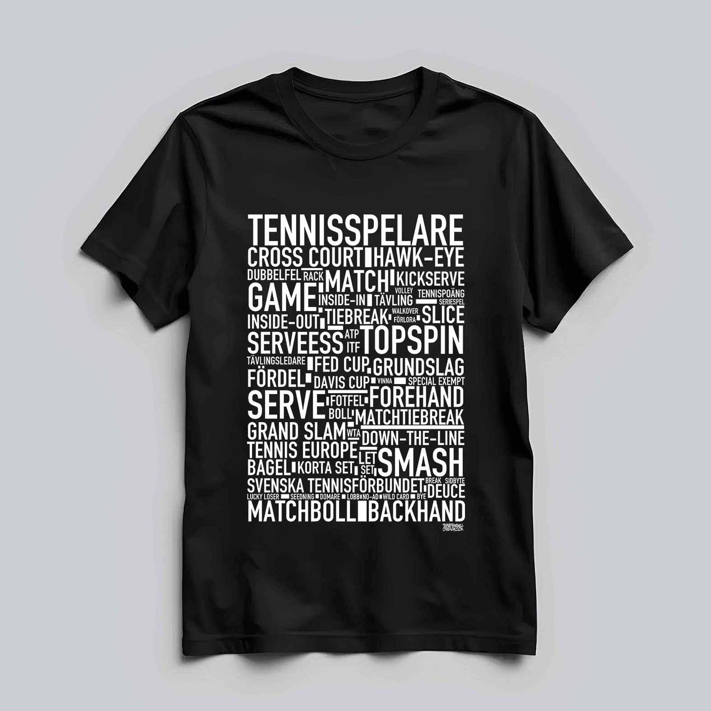 Tennisspelare Text T-shirt