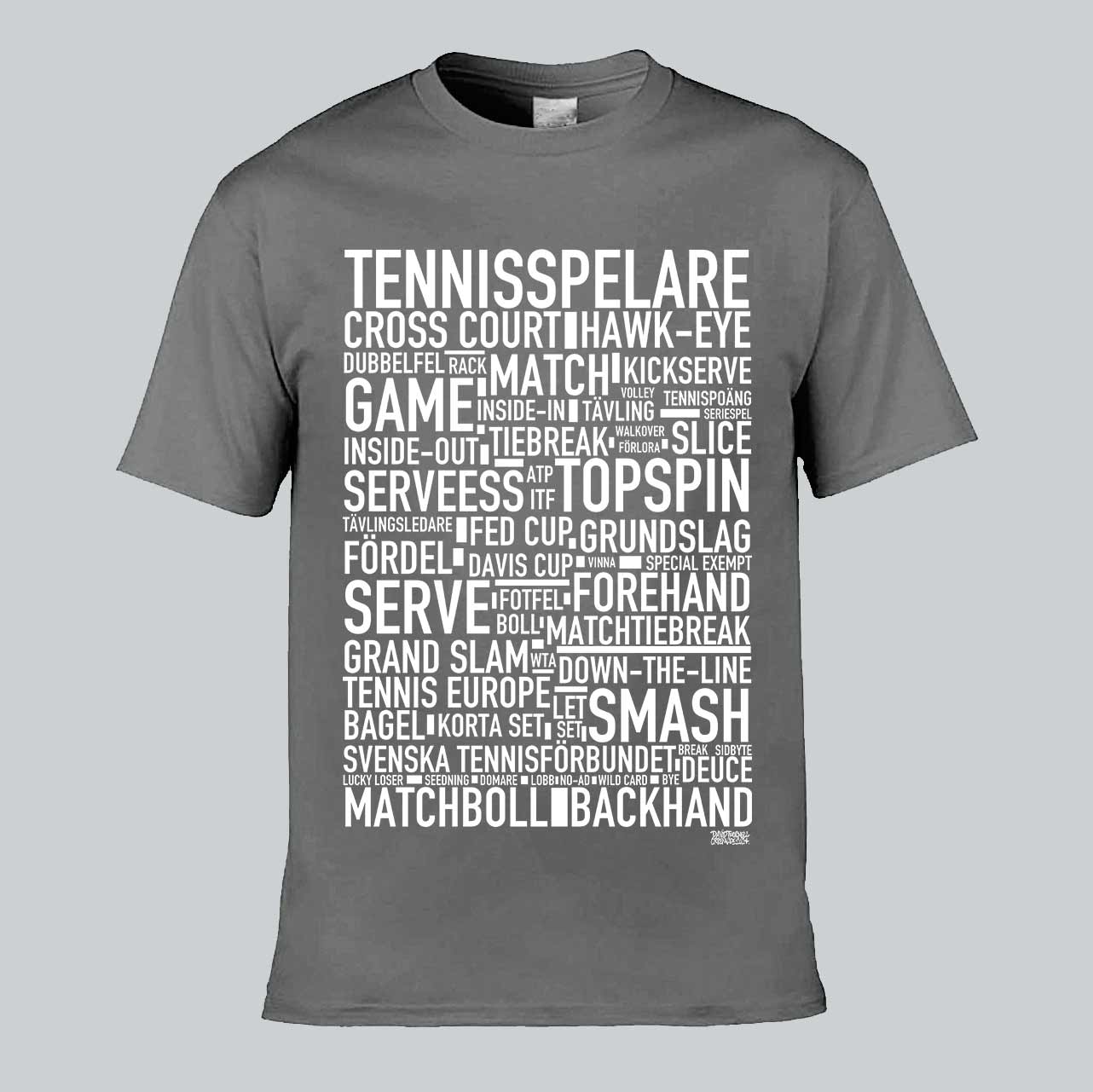 Tennisspelare Text T-shirt