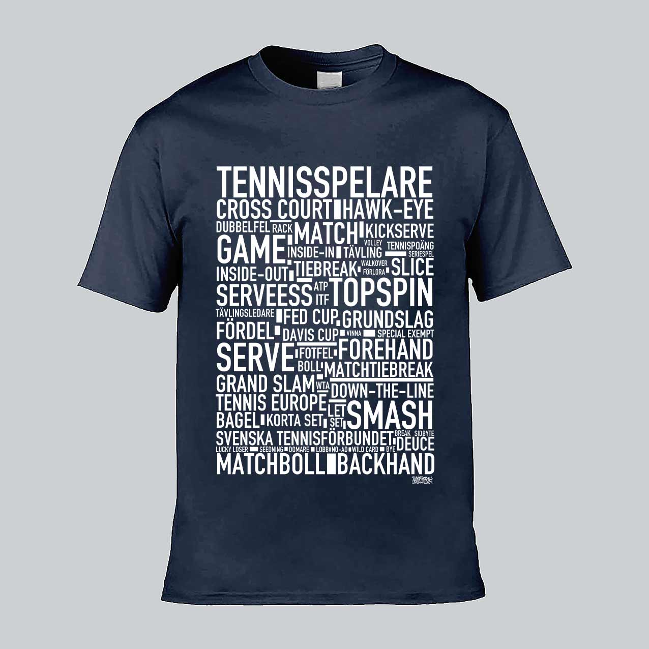 Tennisspelare Text T-shirt