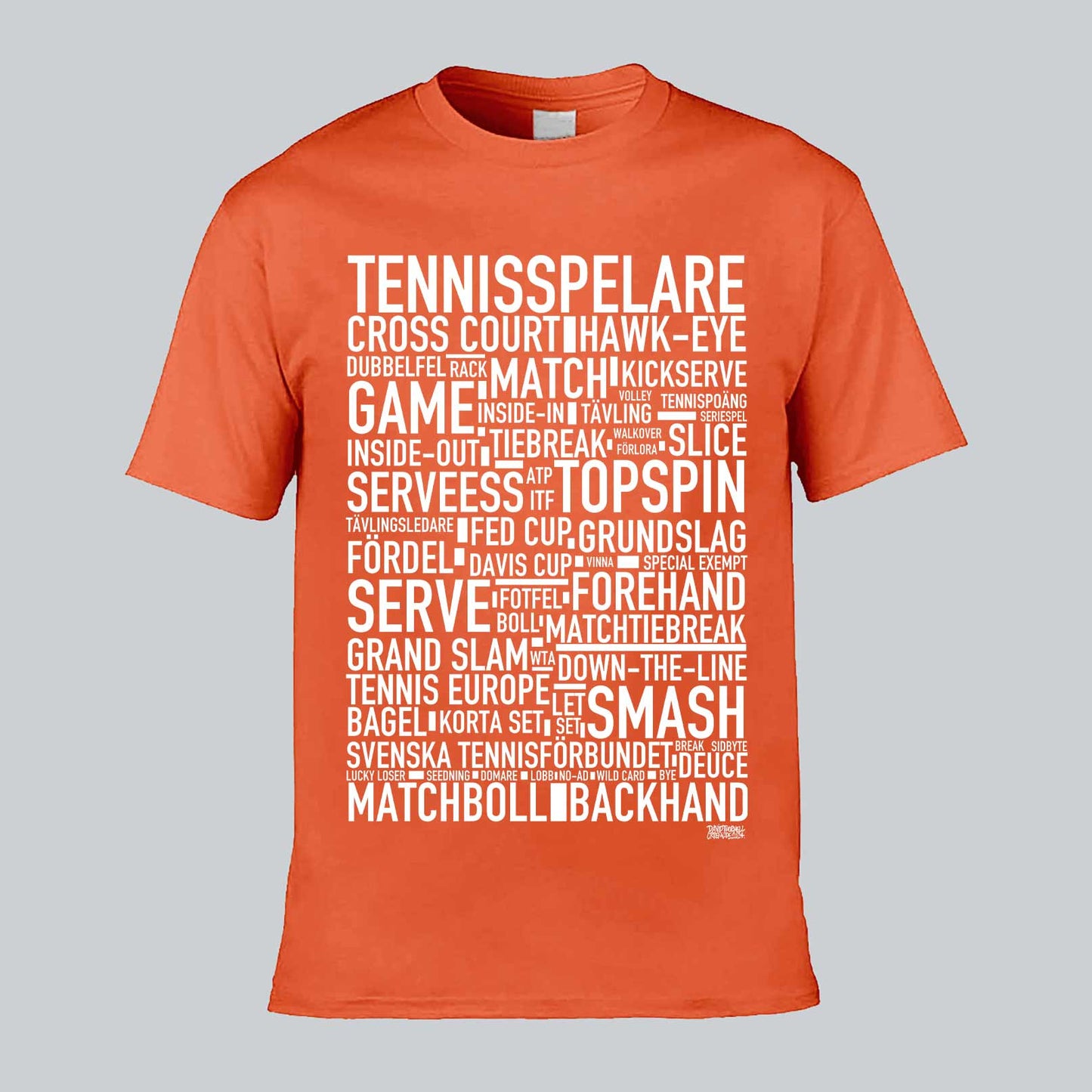 Tennisspelare Text T-shirt