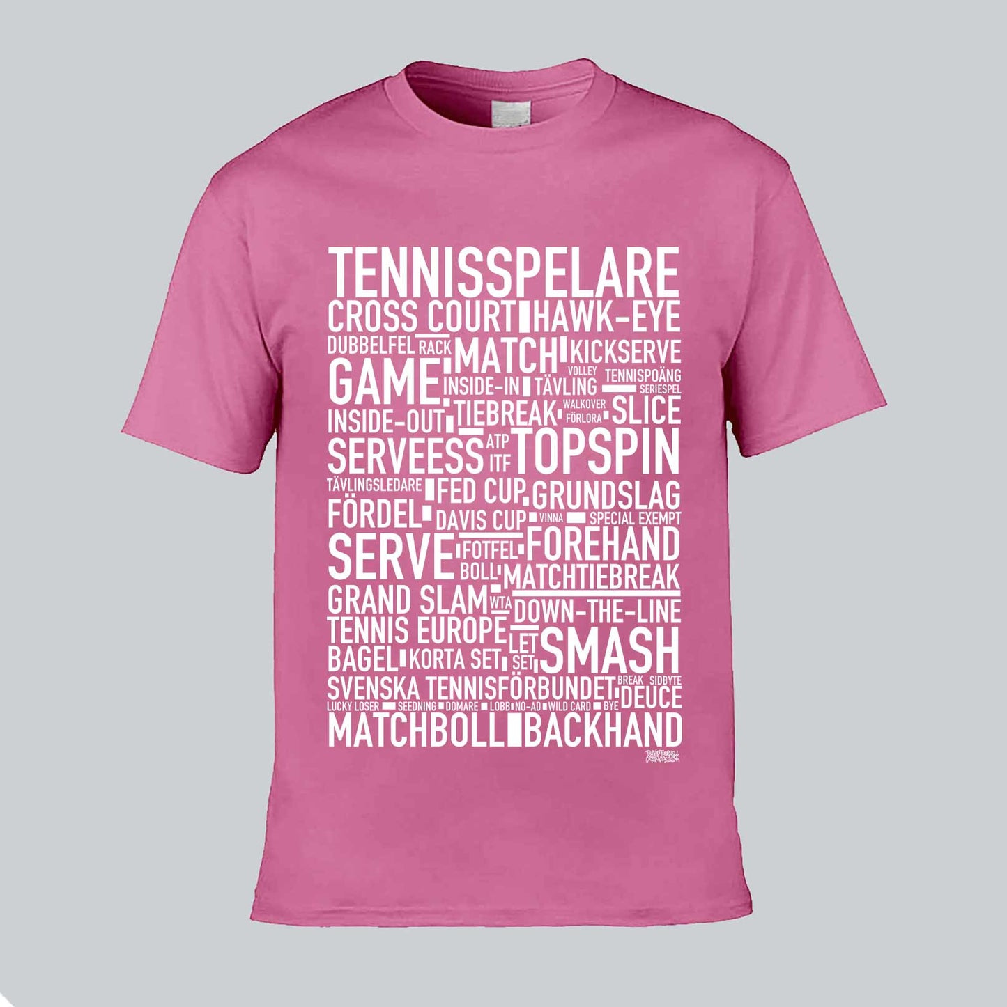 Tennisspelare Text T-shirt