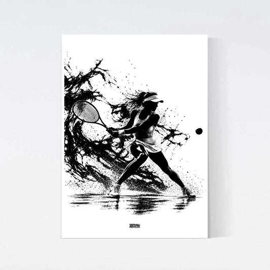 Tennisspelare Dam Poster