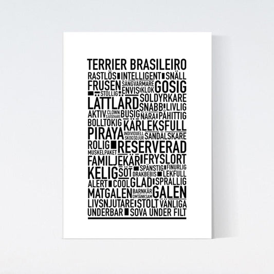 Terrier Brasileiro Text Poster