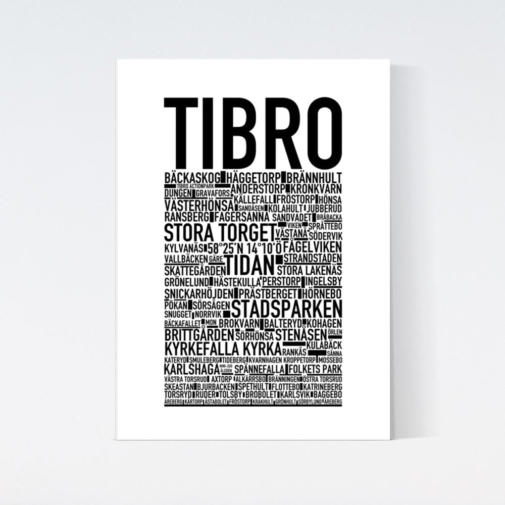 Tibro Text Poster