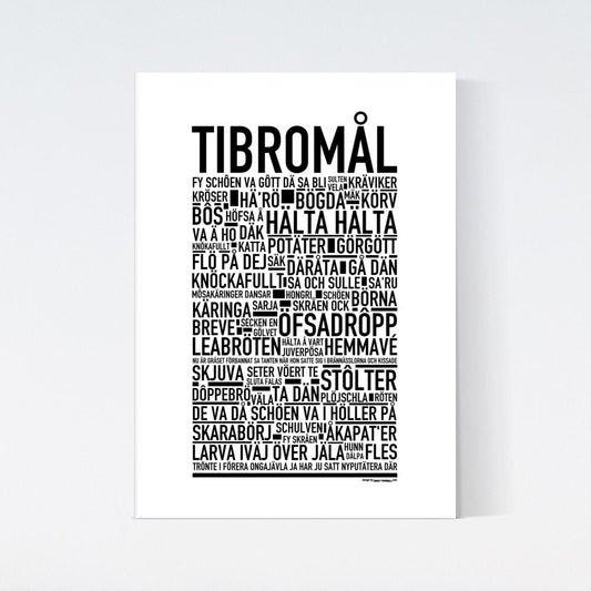 Tibromål Dialekt Text Poster