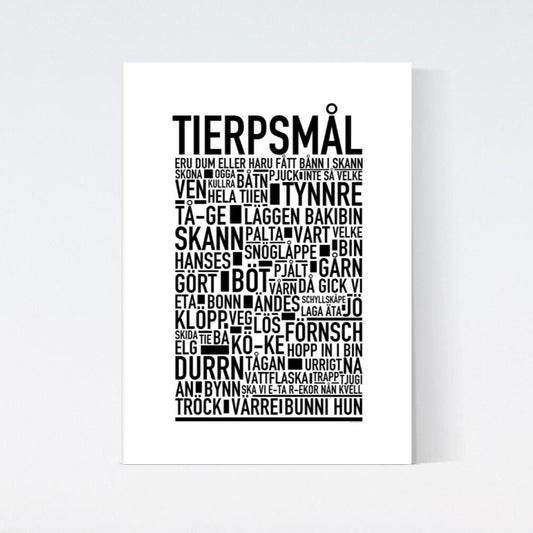 Tierpsmål Dialekt Text Poster
