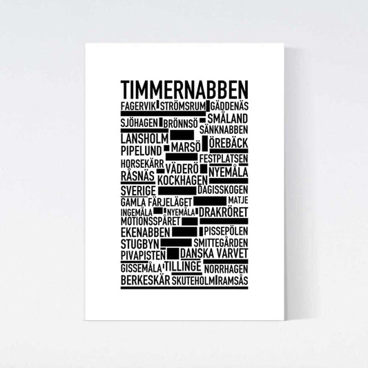 Timmernabben Text Poster