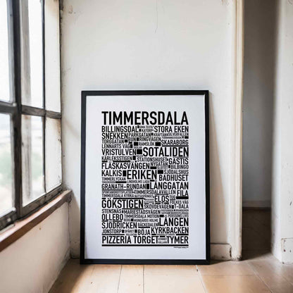 Timmersdala Text Poster