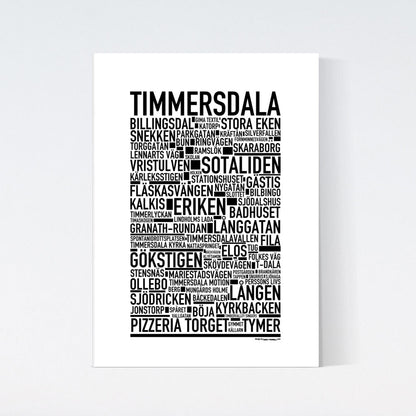 Timmersdala Text Poster