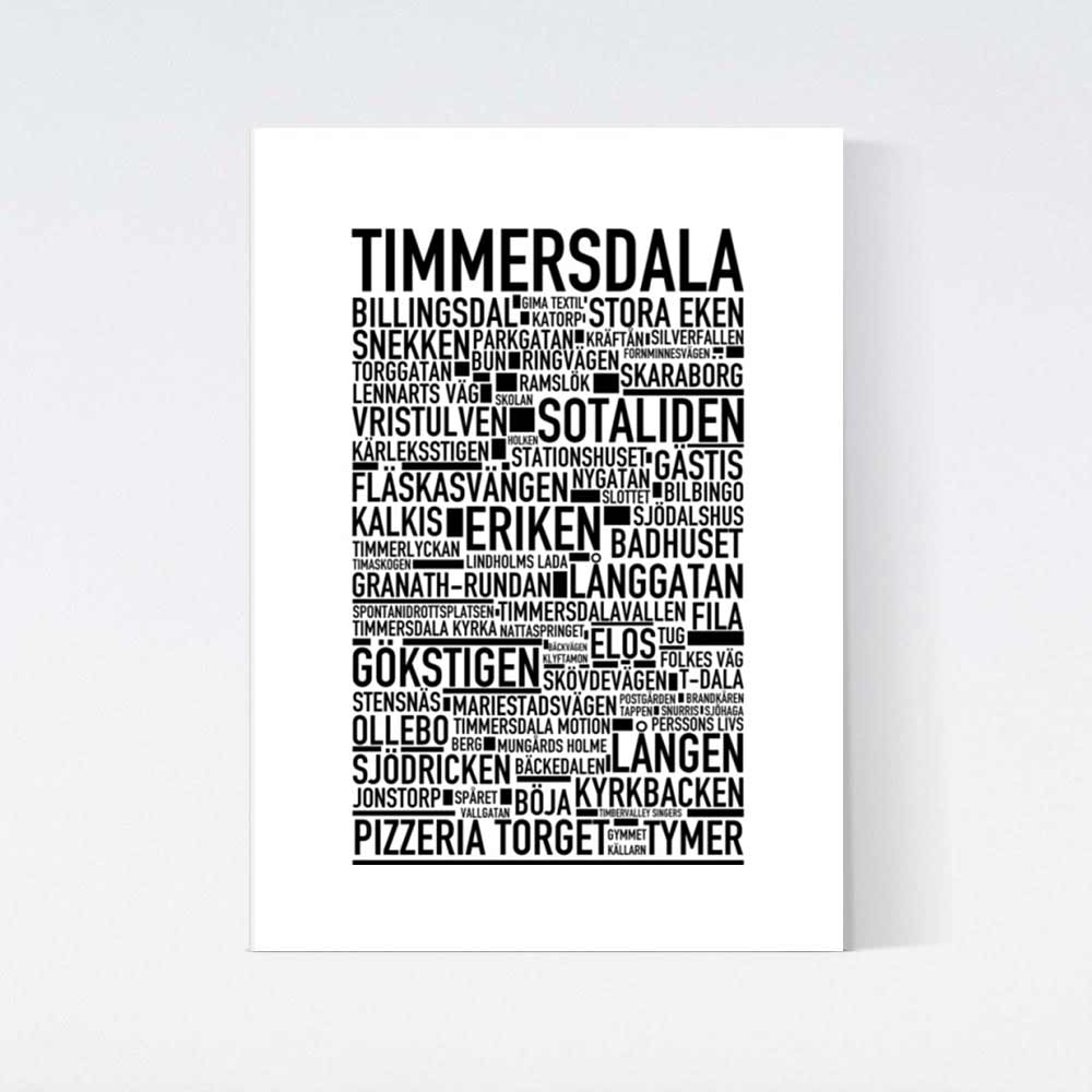 Timmerdala Text Poster