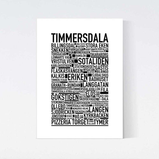 Timmerdala Text Poster