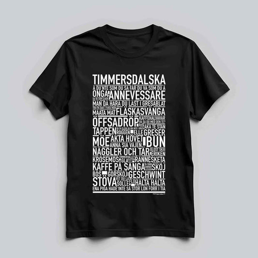 Timmersdalska Dialekt Text T-shirt
