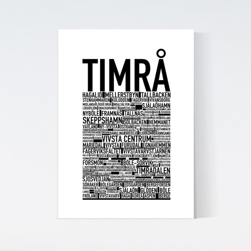 Timrå Text Poster