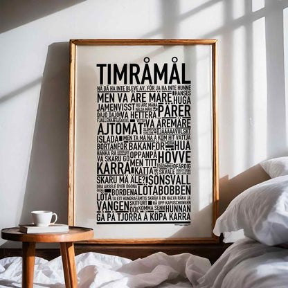 Timråmål Dialekt Text Poster