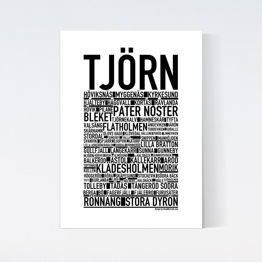 Tjörn Text Poster