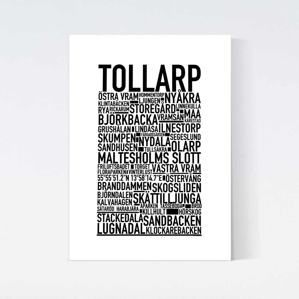 Tollarp Text Poster