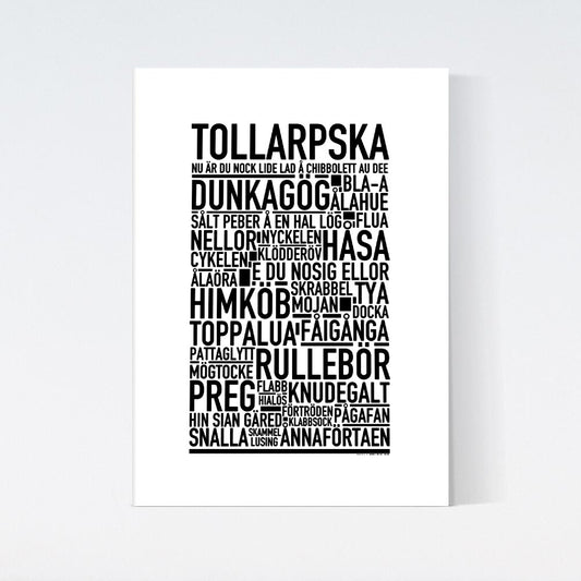 Tollarpska Dialekt Text Poster