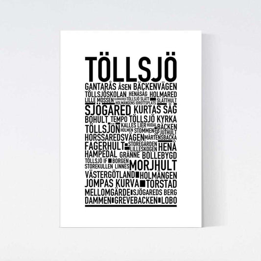 Töllsjö Text Poster