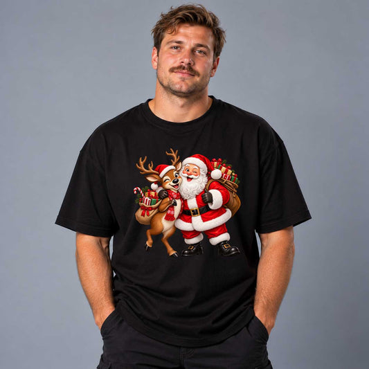 Tomte Och Ren Julkram T-shirt