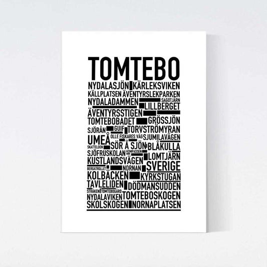 Tomtebo Text Poster