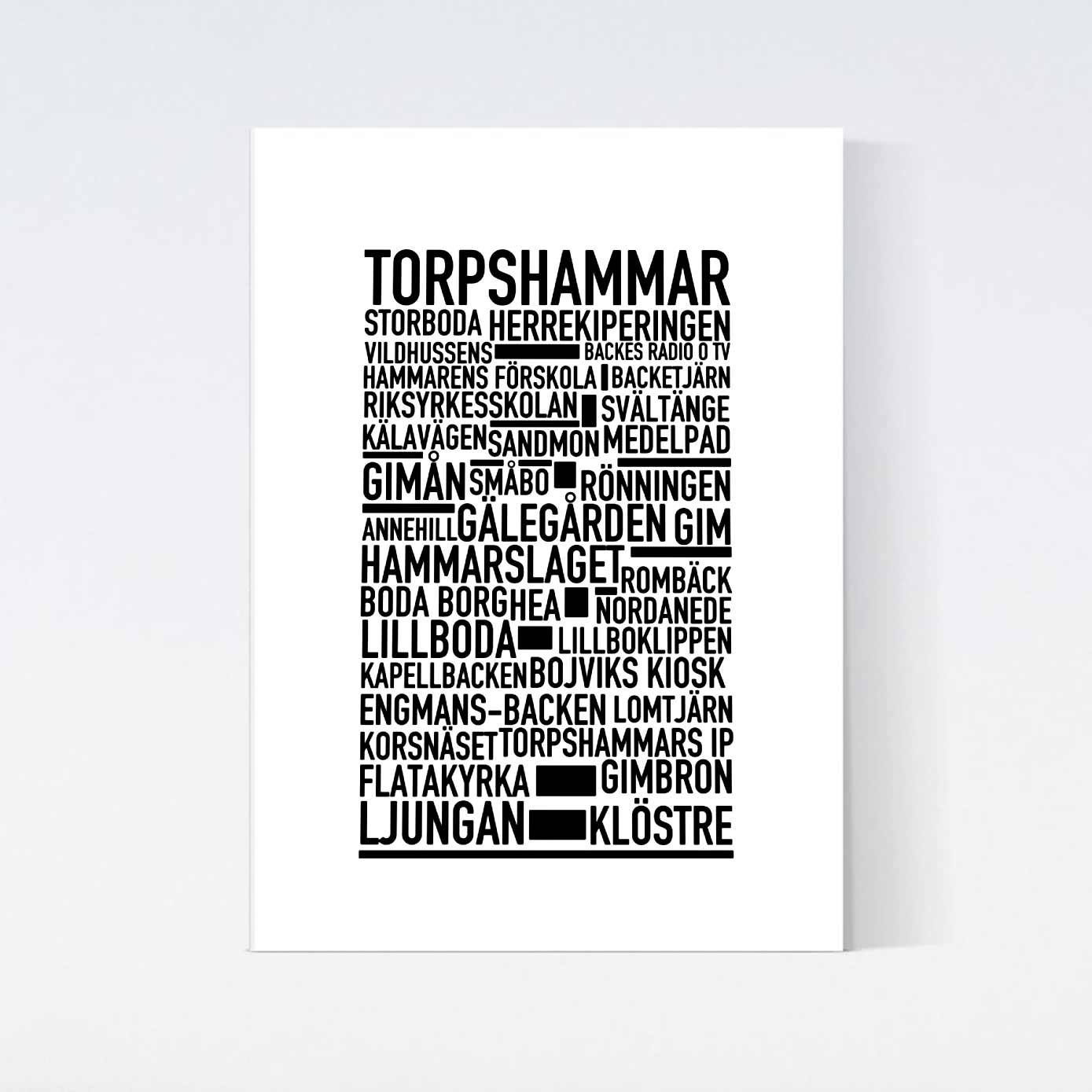 Torpshammar Text Poster