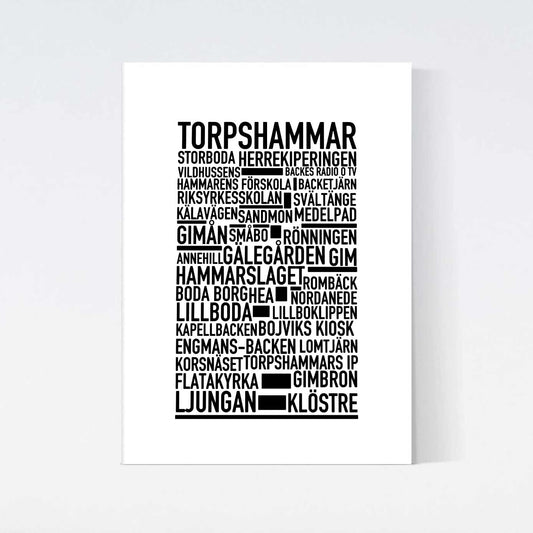 Torpshammar Text Poster