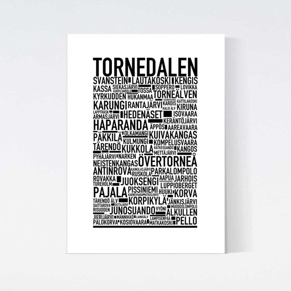Tornedalen Text Poster