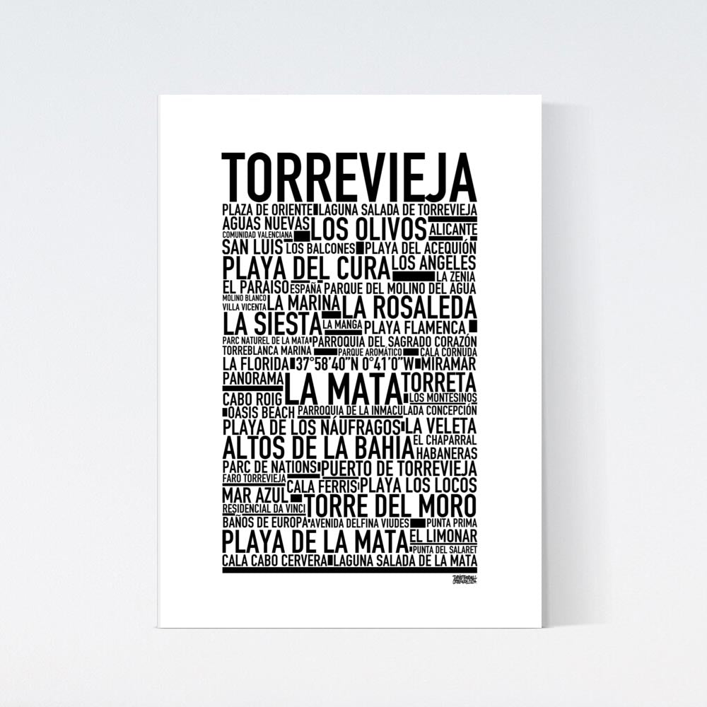 Torrevieja Text Poster