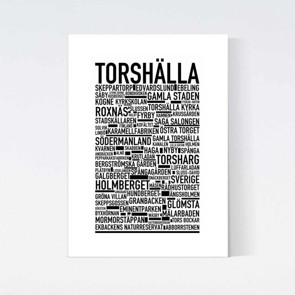 Torshälla Text Poster