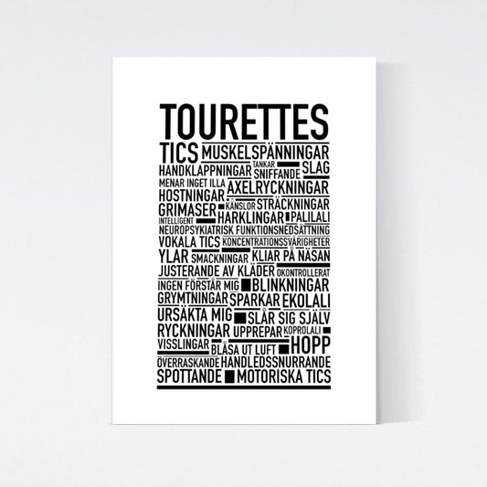 Tourettes Text Poster