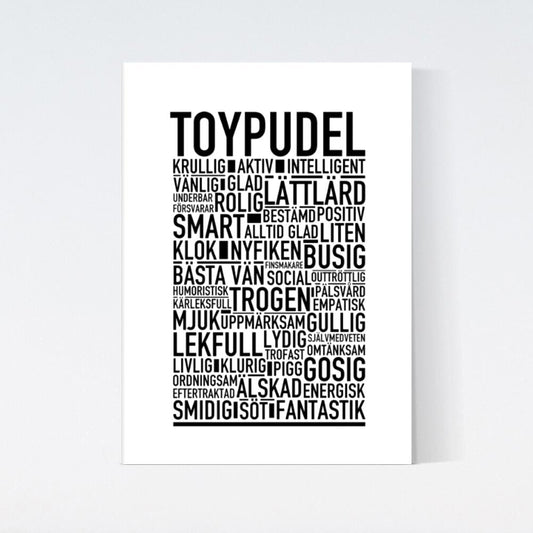 Toypudel Text Poster