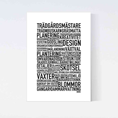 Trädgårdsmästare Text Poster