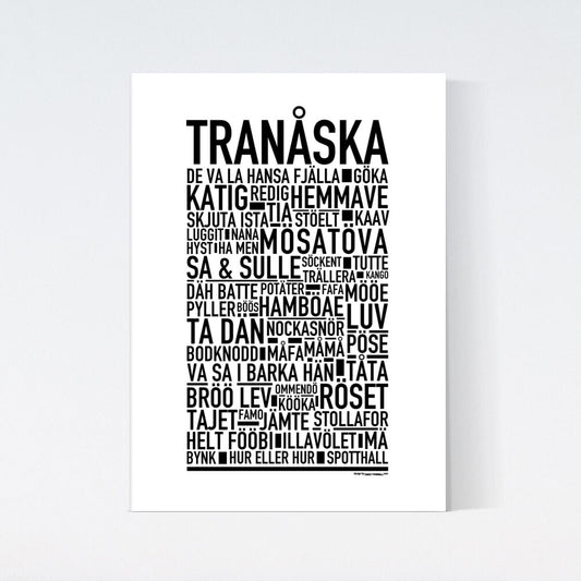 Tranåska Dialekt Text Poster