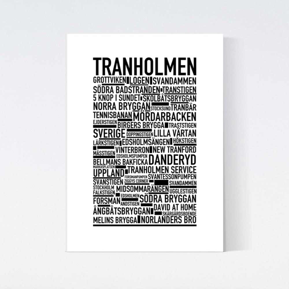Tranholmen Text Poster